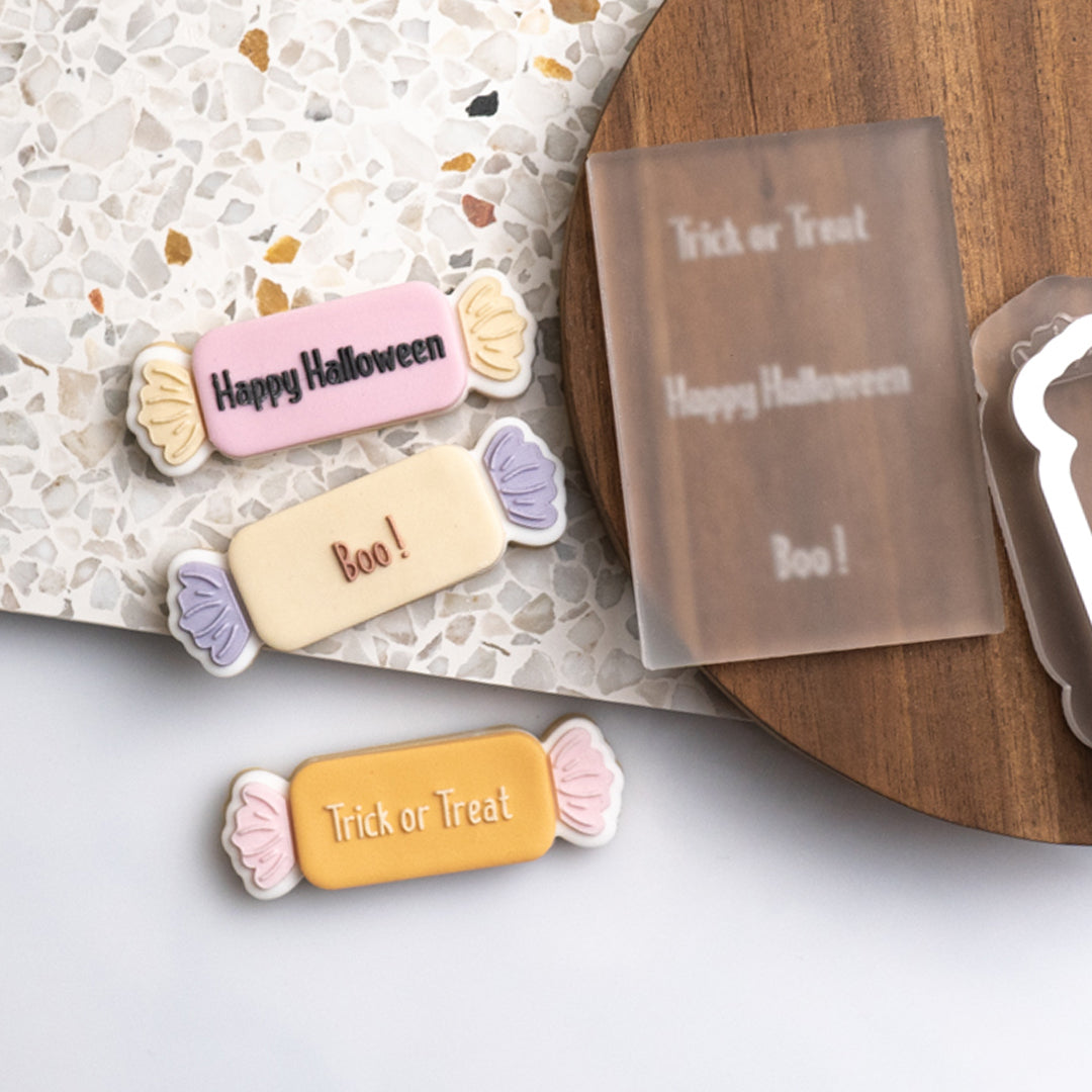 Halloween candy stamp set