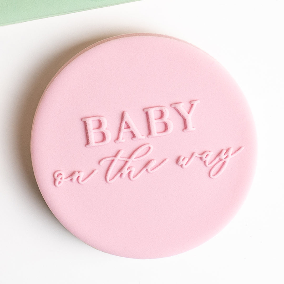 Baby on the way stamp