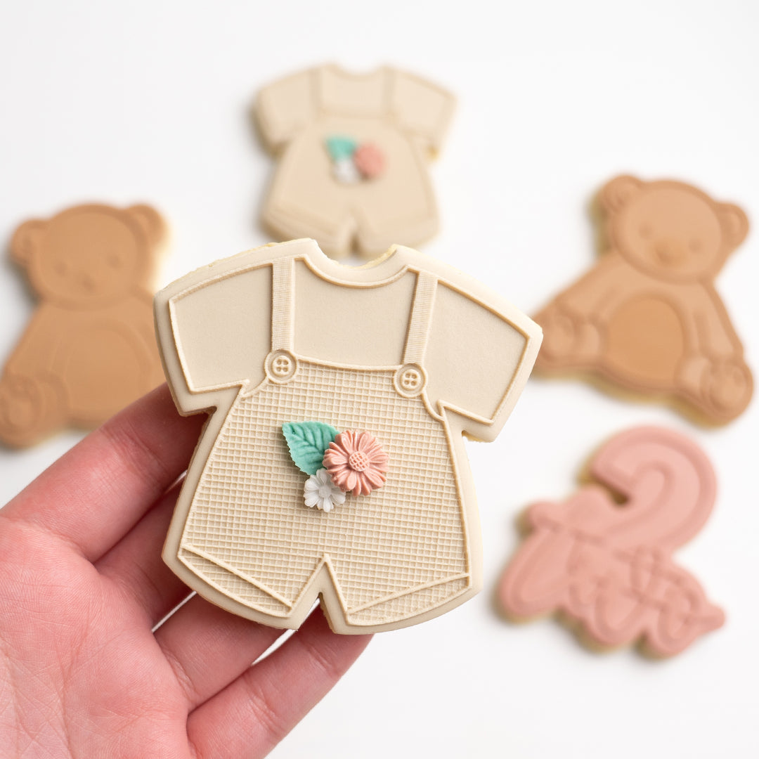 Baby overalls cookie cutter