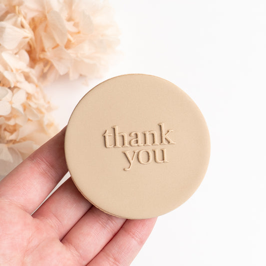 Thank you (serif) stamp