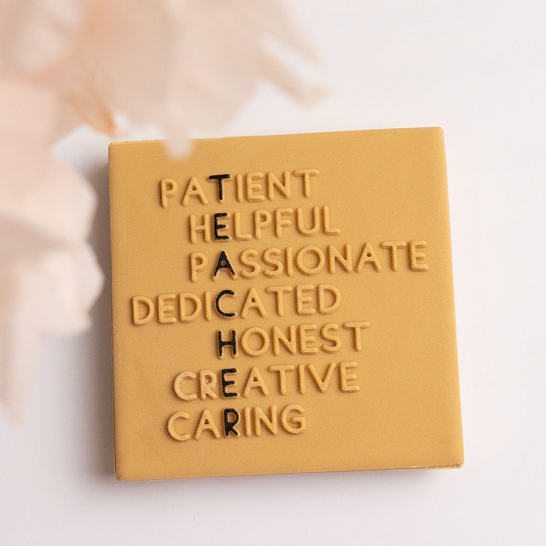 Teacher crossword stamp