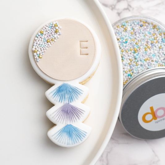 Balloon tassel stamp with matching cutter