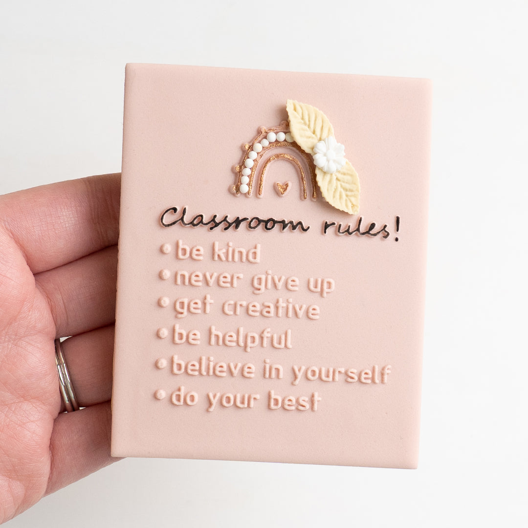 Classroom rules stamp