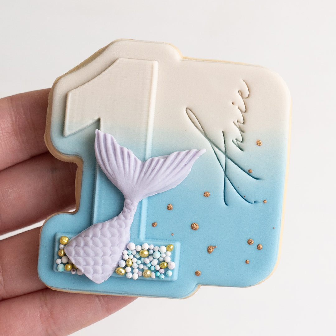 Customisable number stamp with matching cutter (Available as individuals or full set)