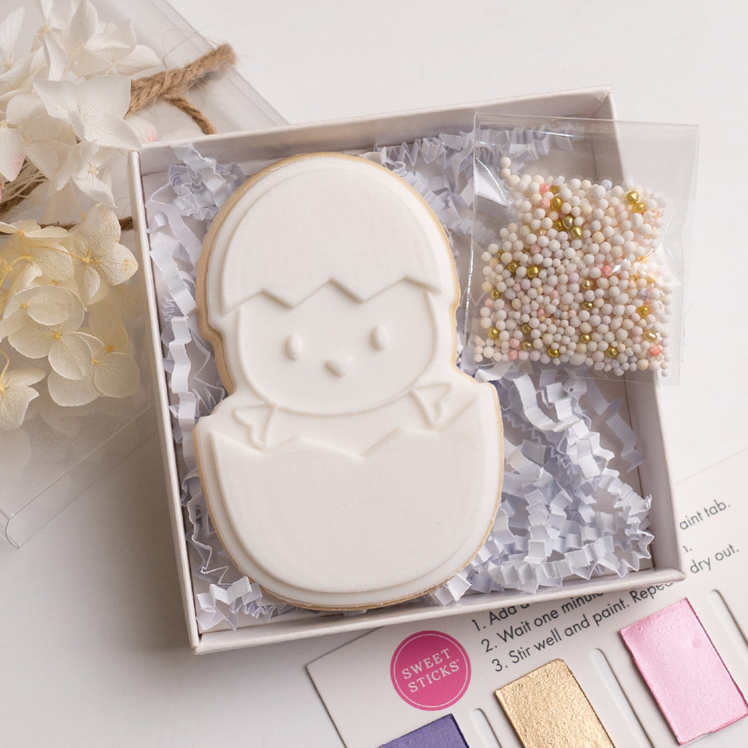 Cute chick stamp with matching cutter