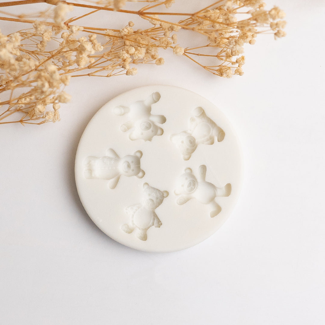 Teddy bears assorted Silicone Mould