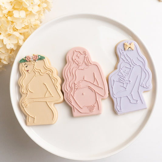 Pretty mama stamp with matching cutter