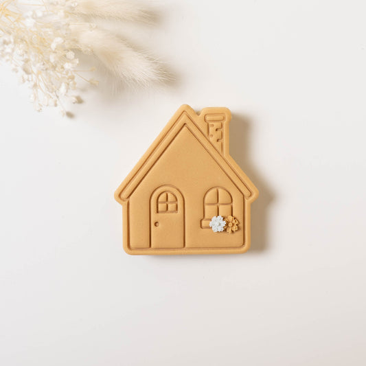 House impression stamp with matching cutter