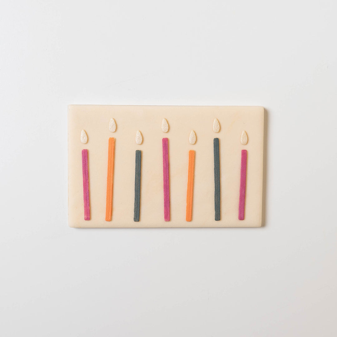 Candles stamp with matching cutter