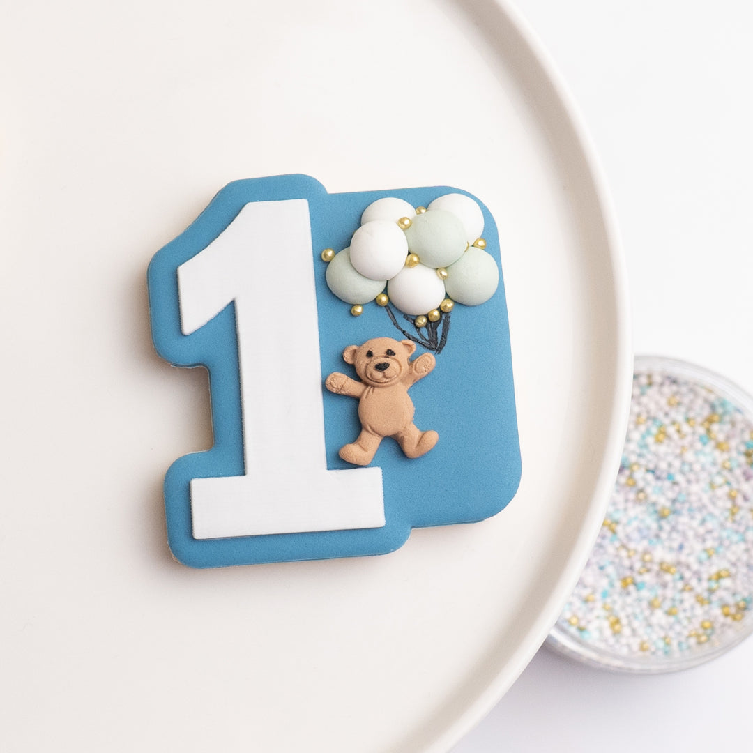 Customisable number stamp with matching cutter (Available as individuals or full set)