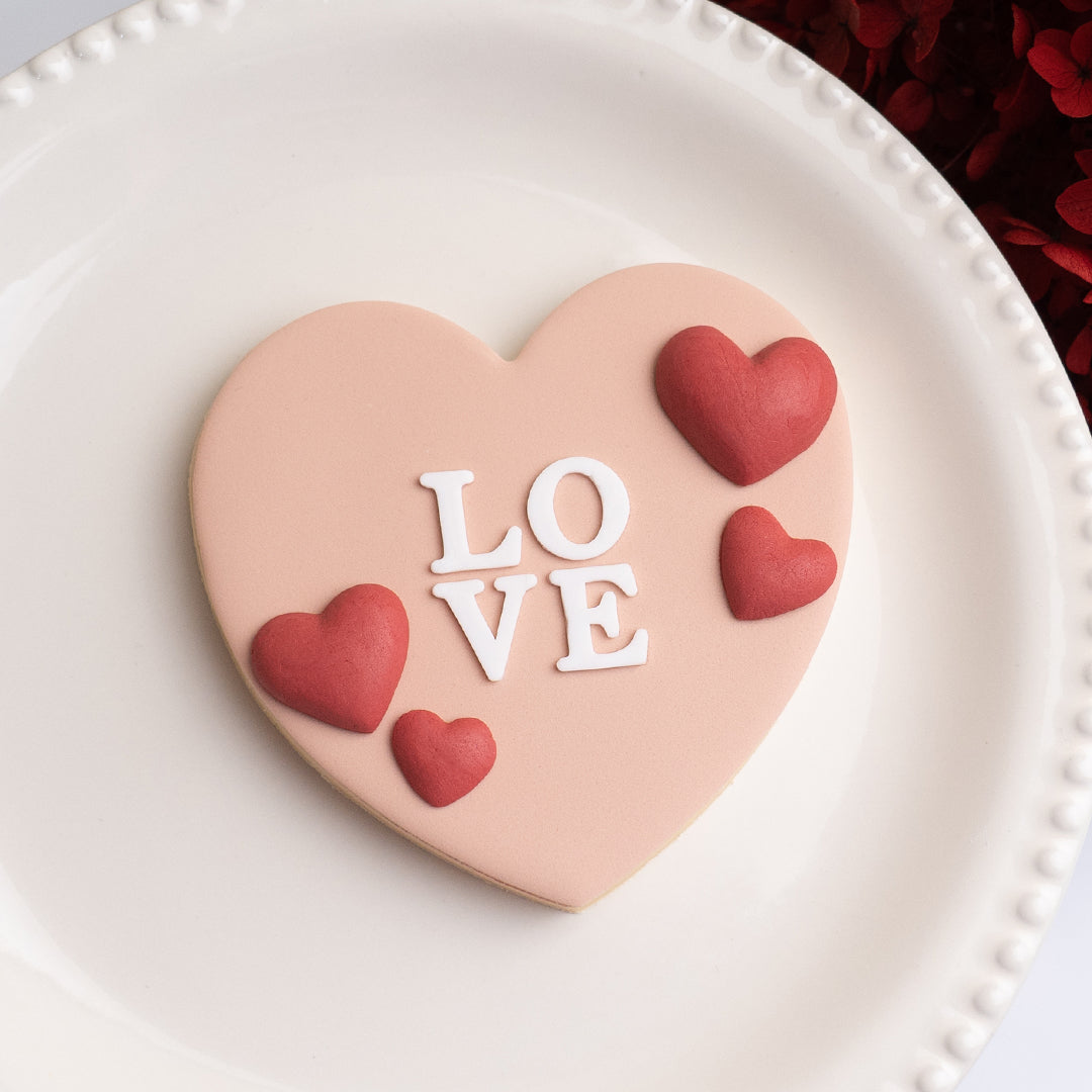 LOVE cookie cake stamp