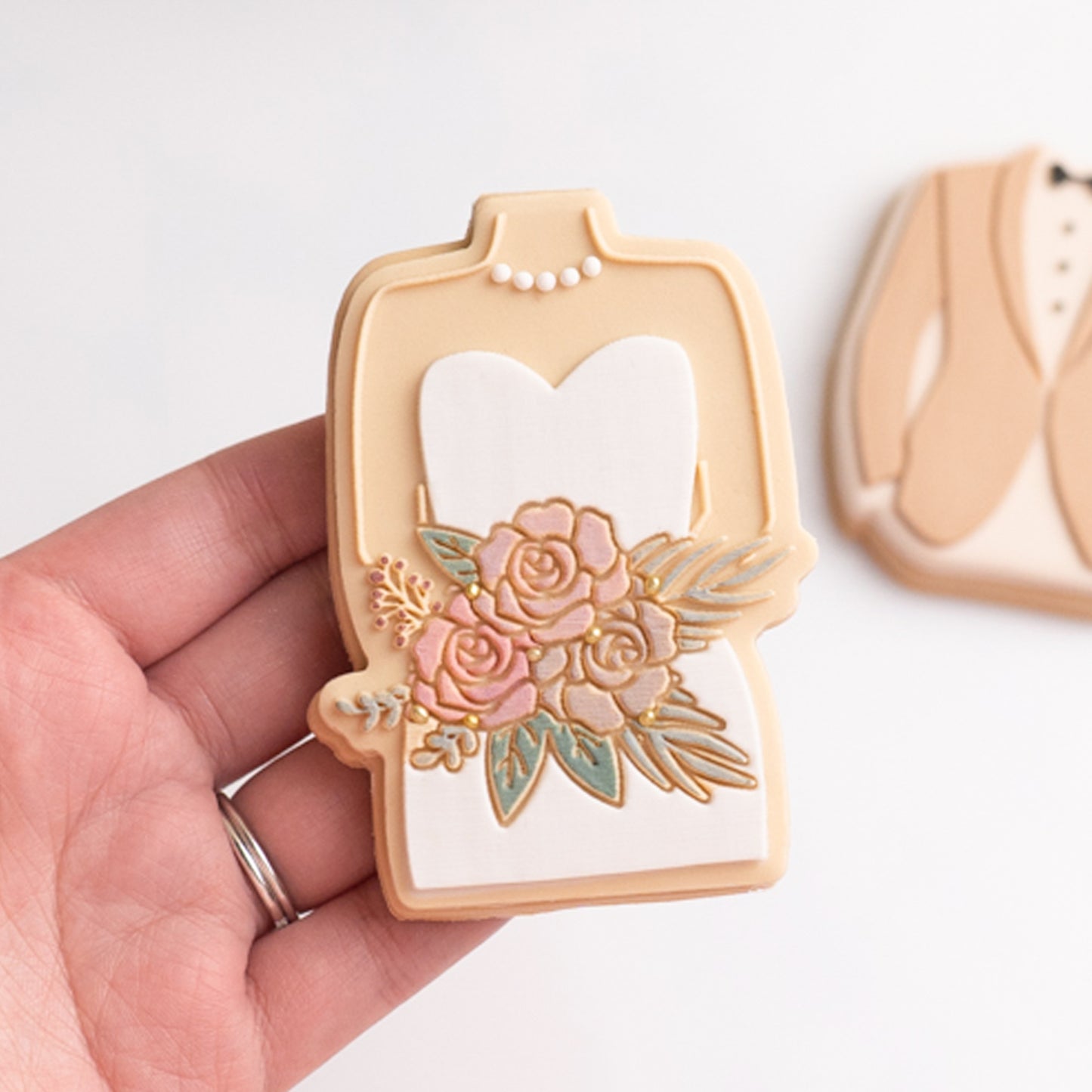 Bride stamp with matching cutter