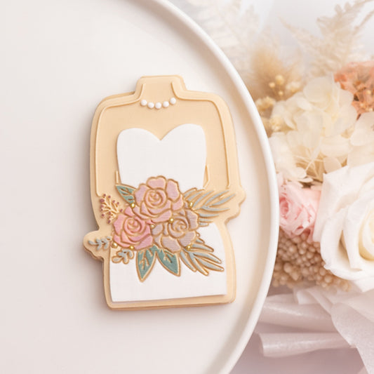 Bride stamp with matching cutter