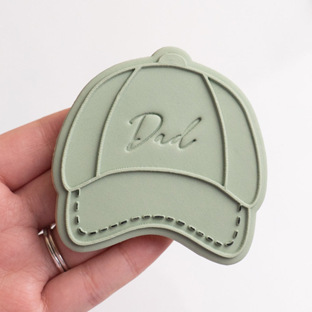 Hat stamp with matching cutter