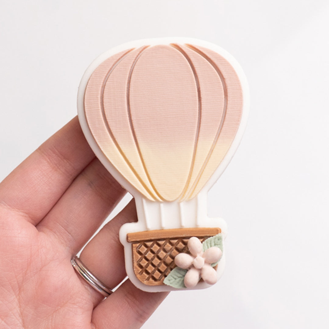 Hot air balloon (2023) stamp with matching cutter