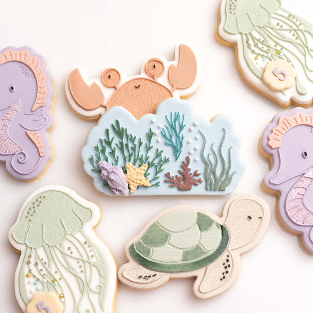 Seahorse stamp with matching cutter