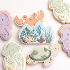 Seahorse stamp with matching cutter