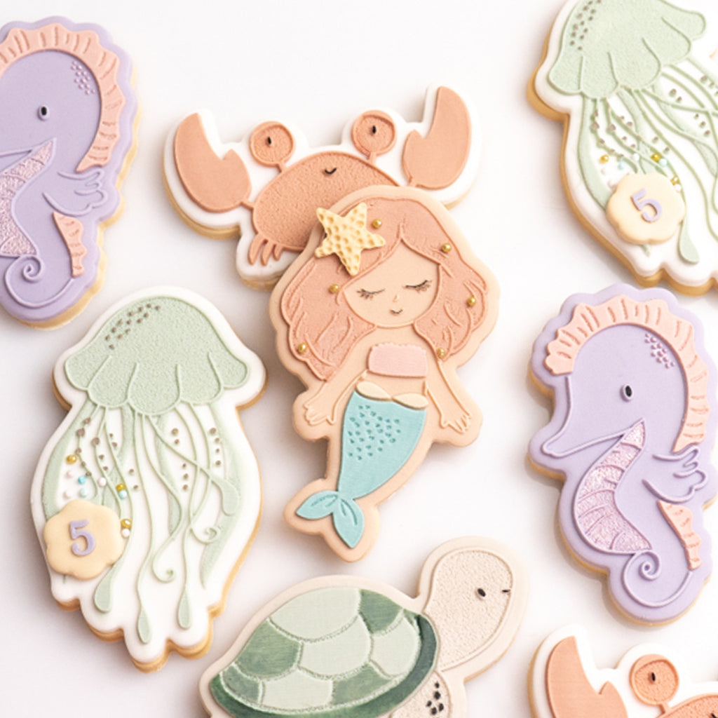 Seahorse stamp with matching cutter