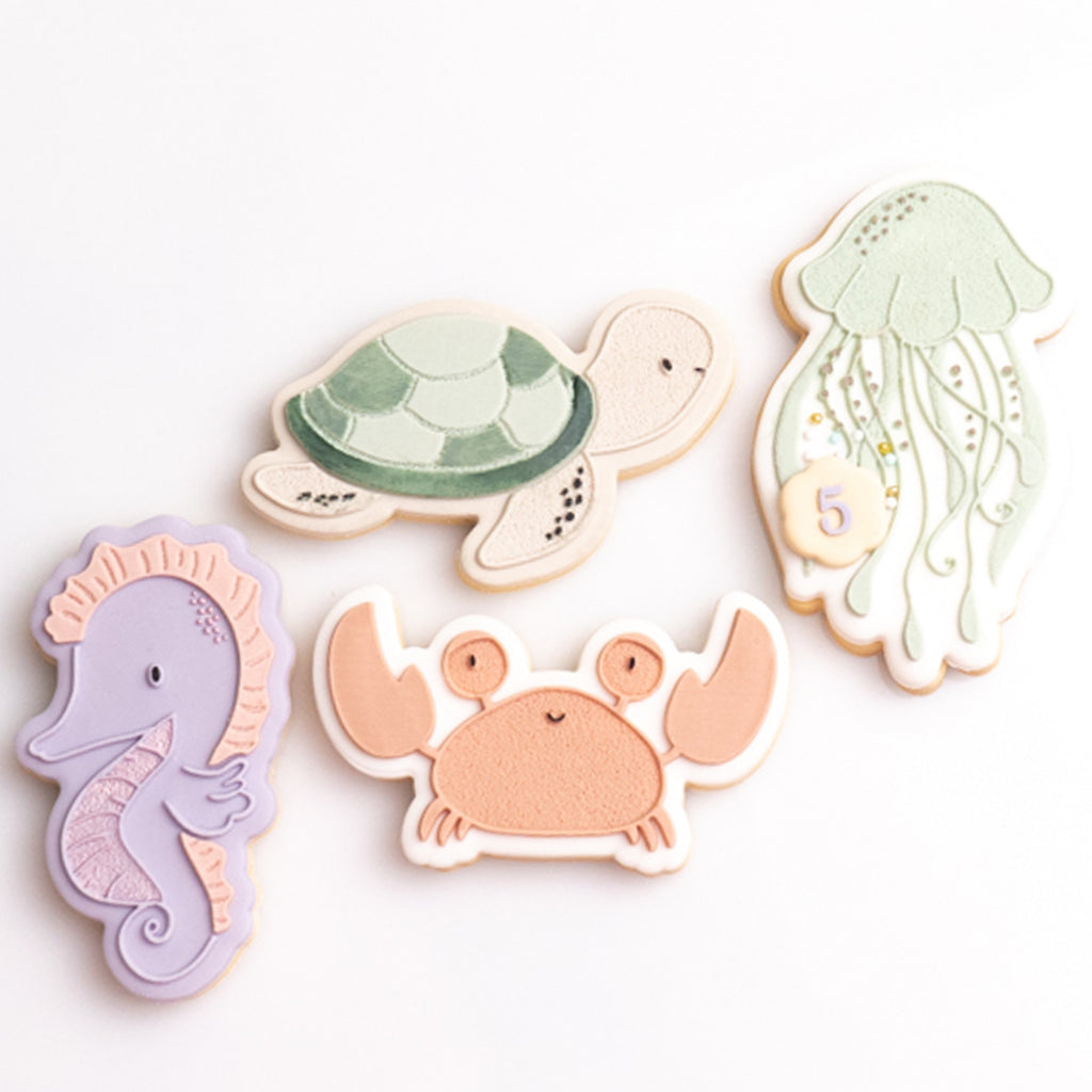 Seahorse stamp with matching cutter