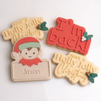 Elf plaque 2023 stamp with matching cutter