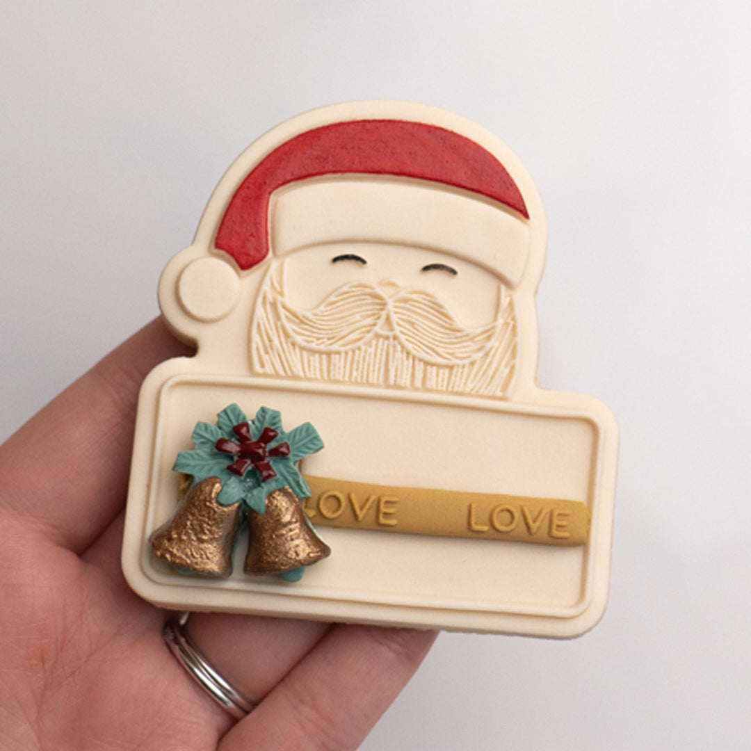 Santa plaque 2023 stamp with matching cutter