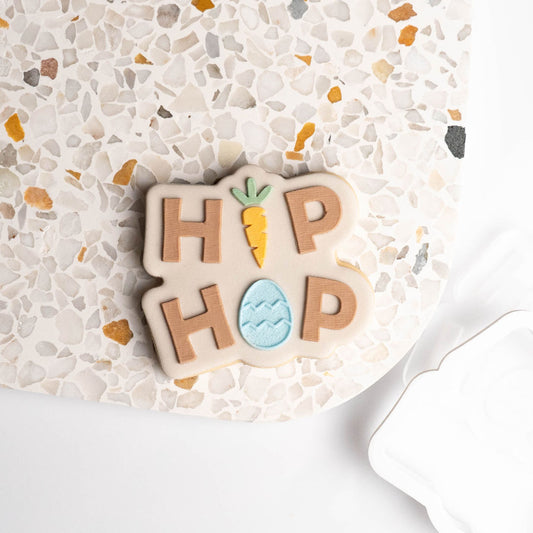 HIP HOP stamp with matching cutter