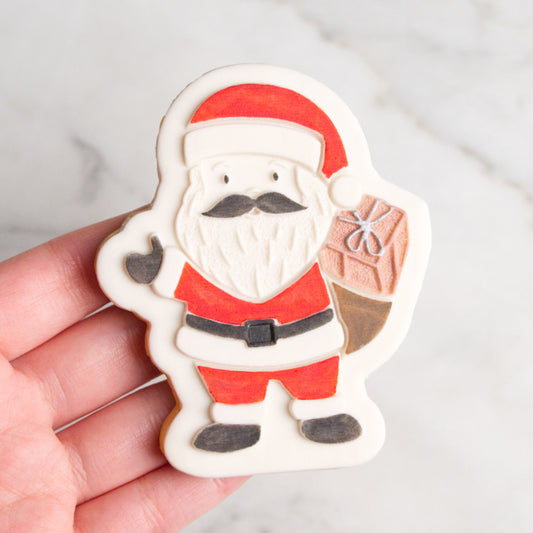 Mr Claus stamp with matching cutter