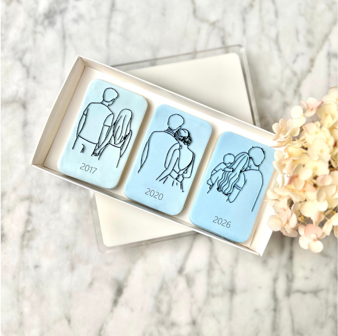 Our milestones bundle stamp with matching cutter