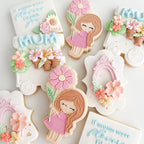 Sweet girl stamp with matching cutter