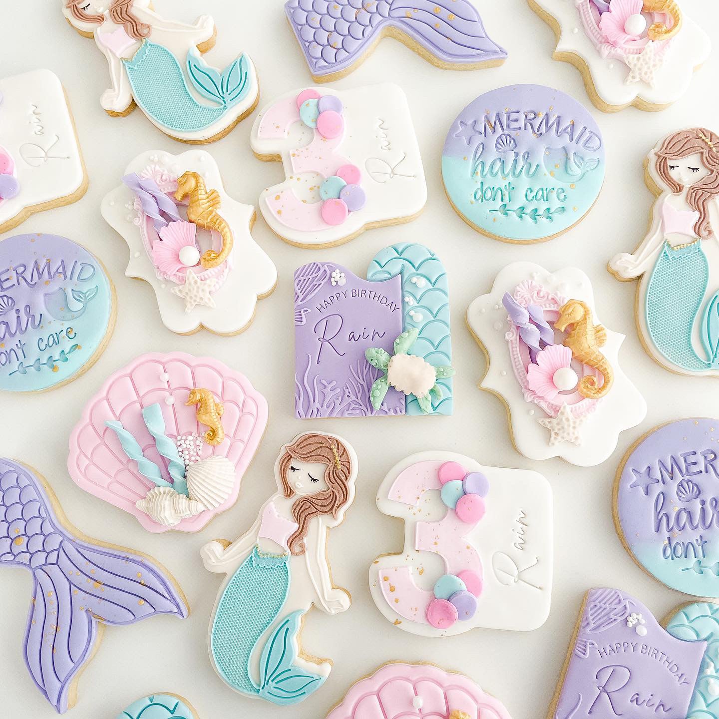 Mermaid princess stamp with matching cutter