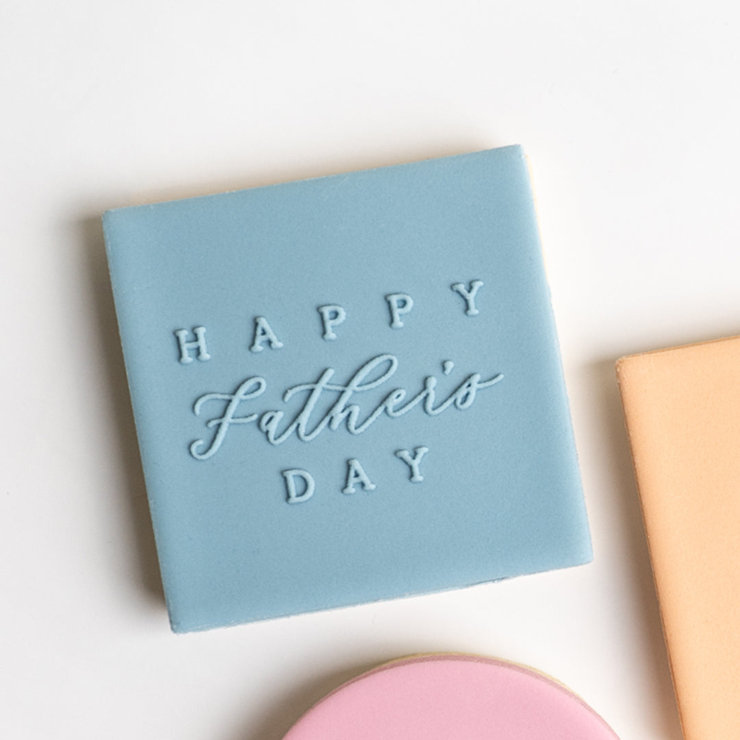 Happy Father's Day (cursive) stamp