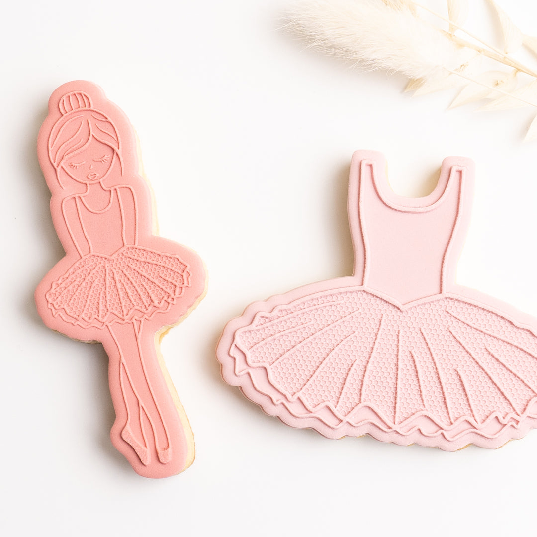 Ballerina stamp with matching cutter