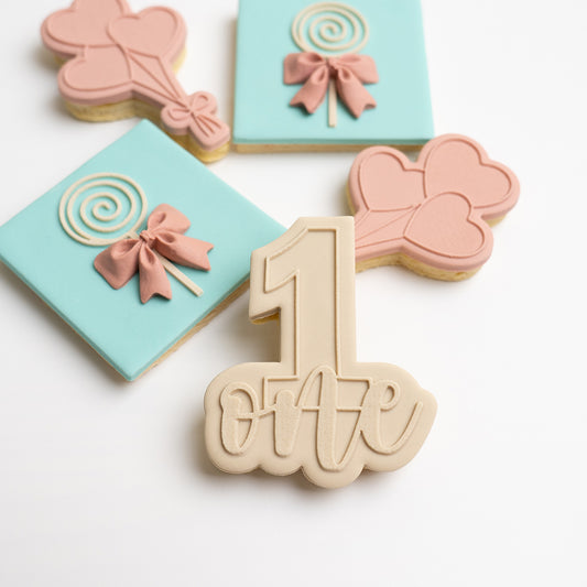 Number stamp with matching cutter (Available as individuals or full set)
