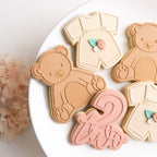 Teddy bear stamp with matching cutter