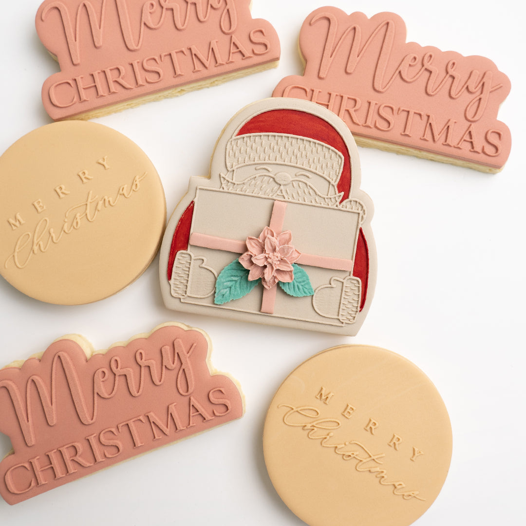 Merry Christmas stamp with matching cutter