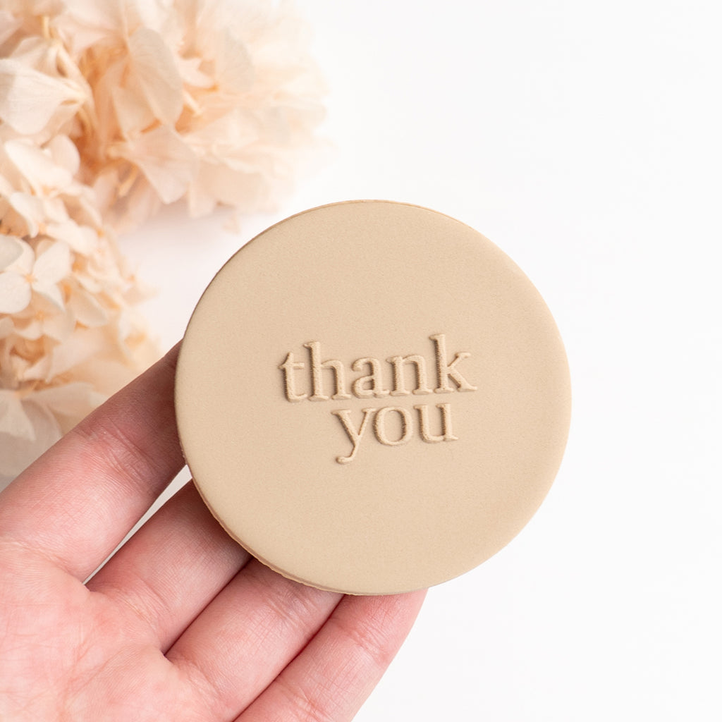 Thank you (serif) stamp