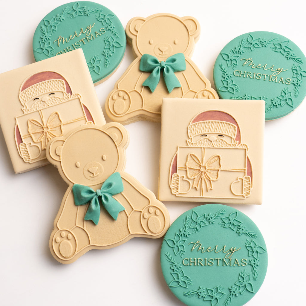 Teddy bear stamp with matching cutter