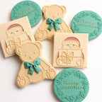 Teddy bear stamp with matching cutter
