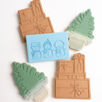 Presents stack stamp with matching cutter