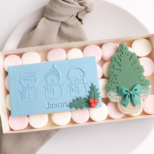 Pine tree stamp with matching cutter