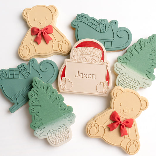 Teddy bear stamp with matching cutter