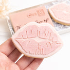 Kiss me stamp with matching cutter