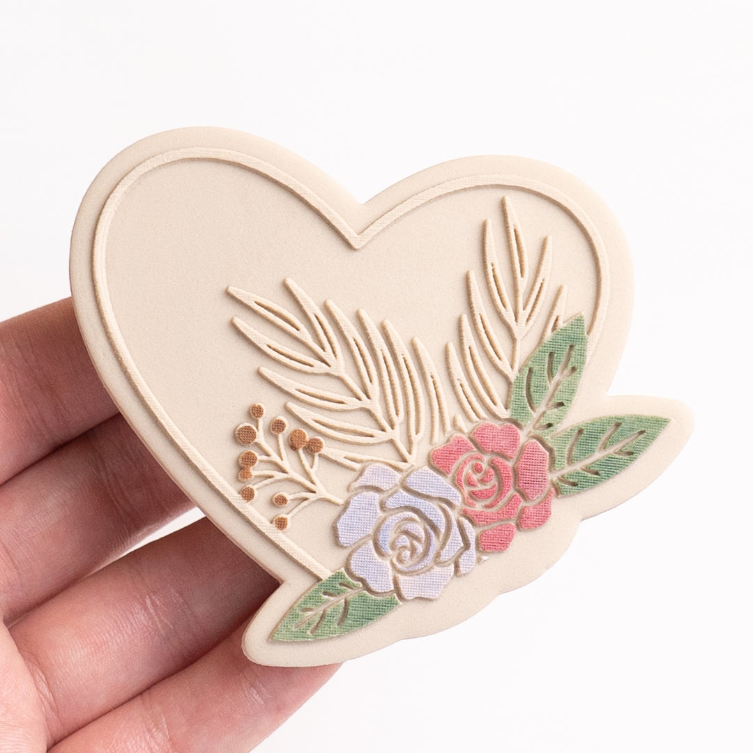 Floral heart cutter