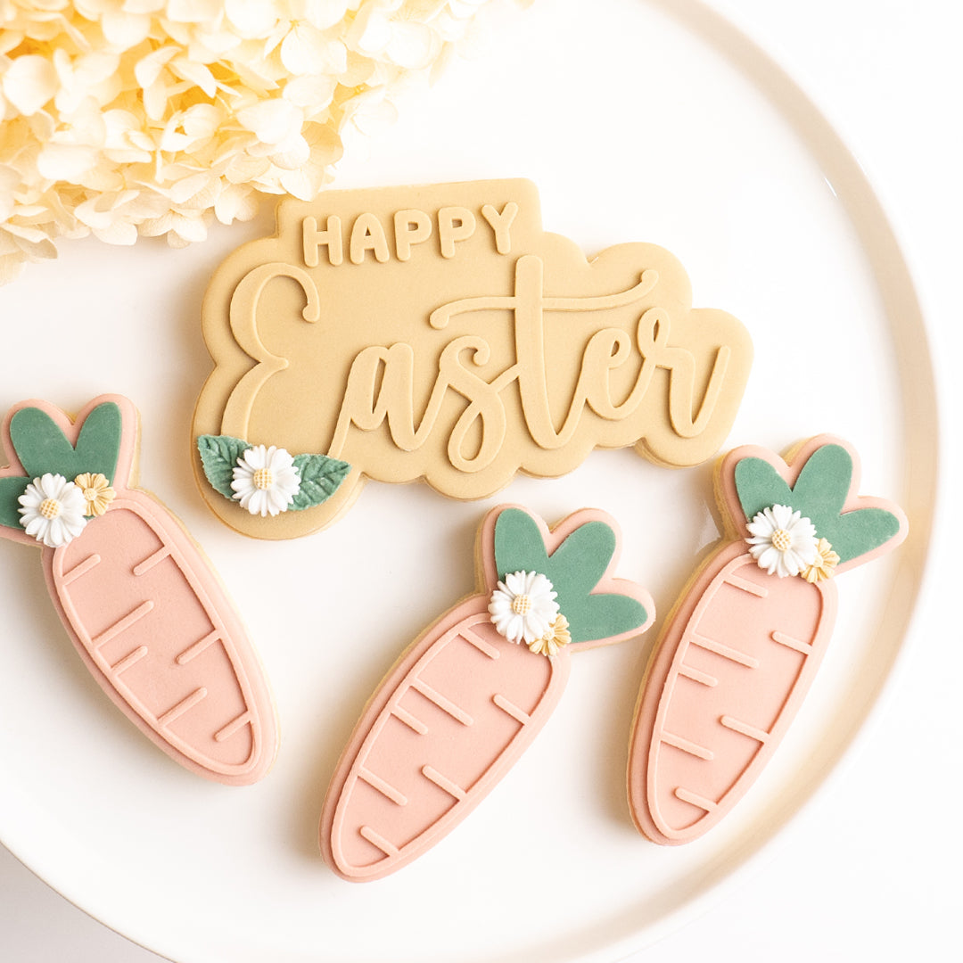 Happy Easter stamp with matching cutter