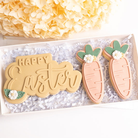 Happy Easter stamp with matching cutter