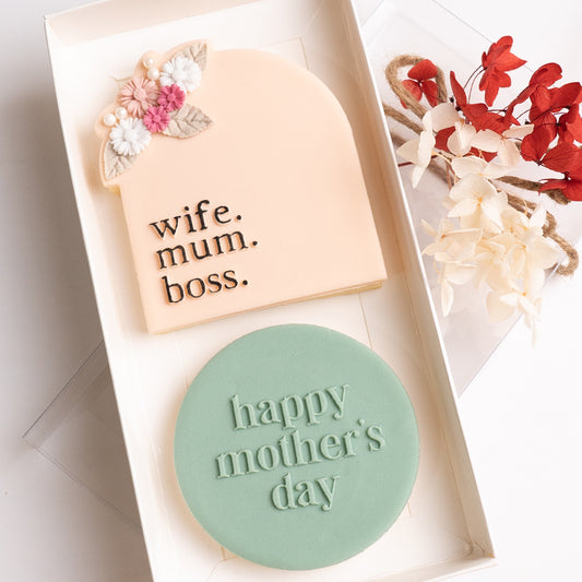 Wife Mum Boss stamp