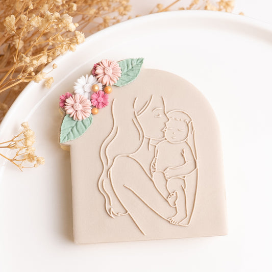 Mother's embrace stamp