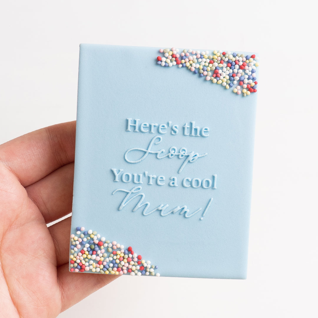 Here's the scoop you're a cool mum! stamp