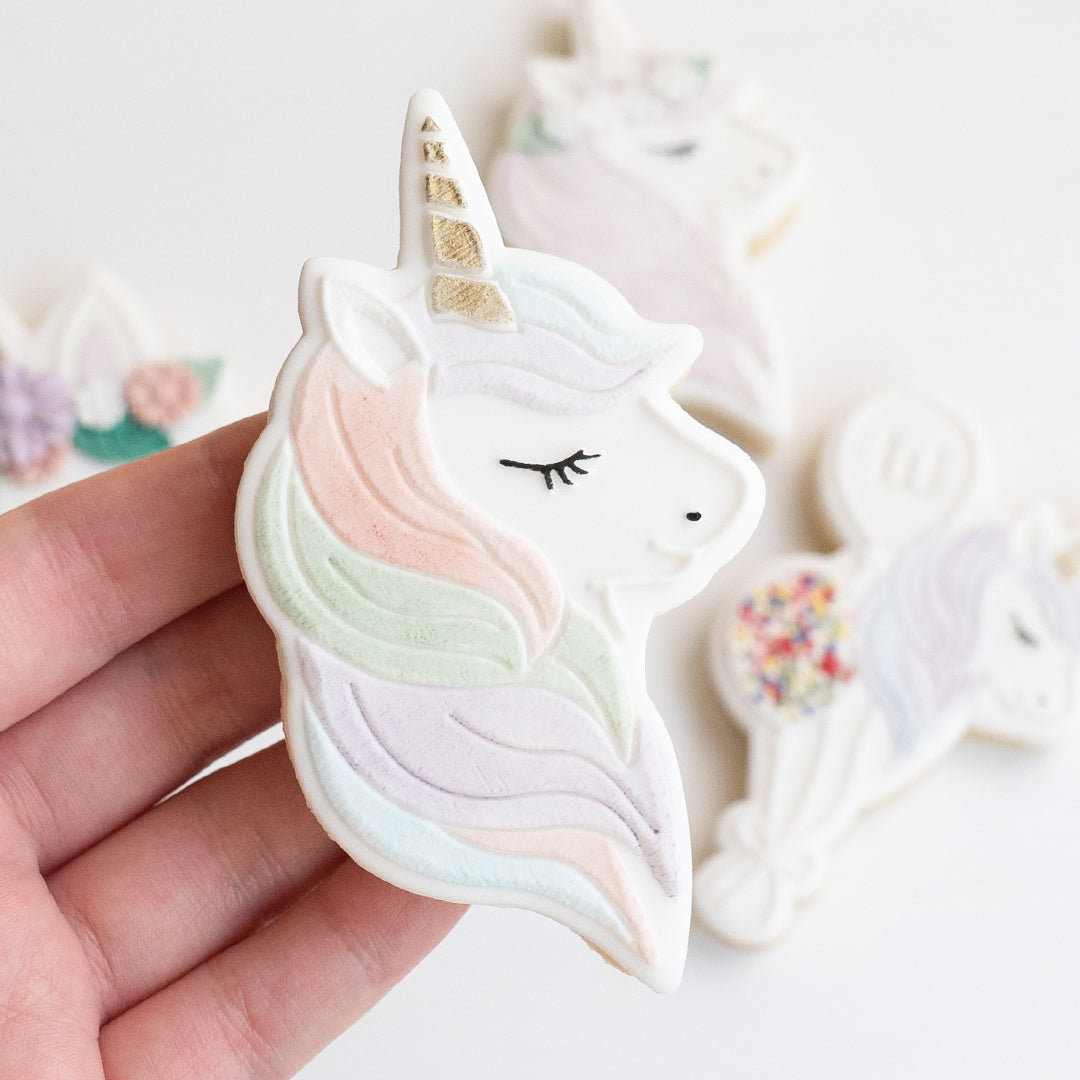 Magical unicorn stamp with matching cutter