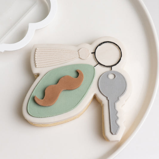 Keyring stamp with matching cutter